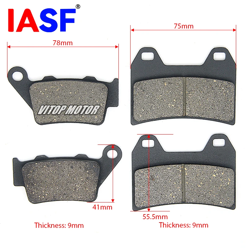 Fits for Loncin VOGE CU525 LX500-3A Motorcycle Brake Pads Disc Brake Pads Sets