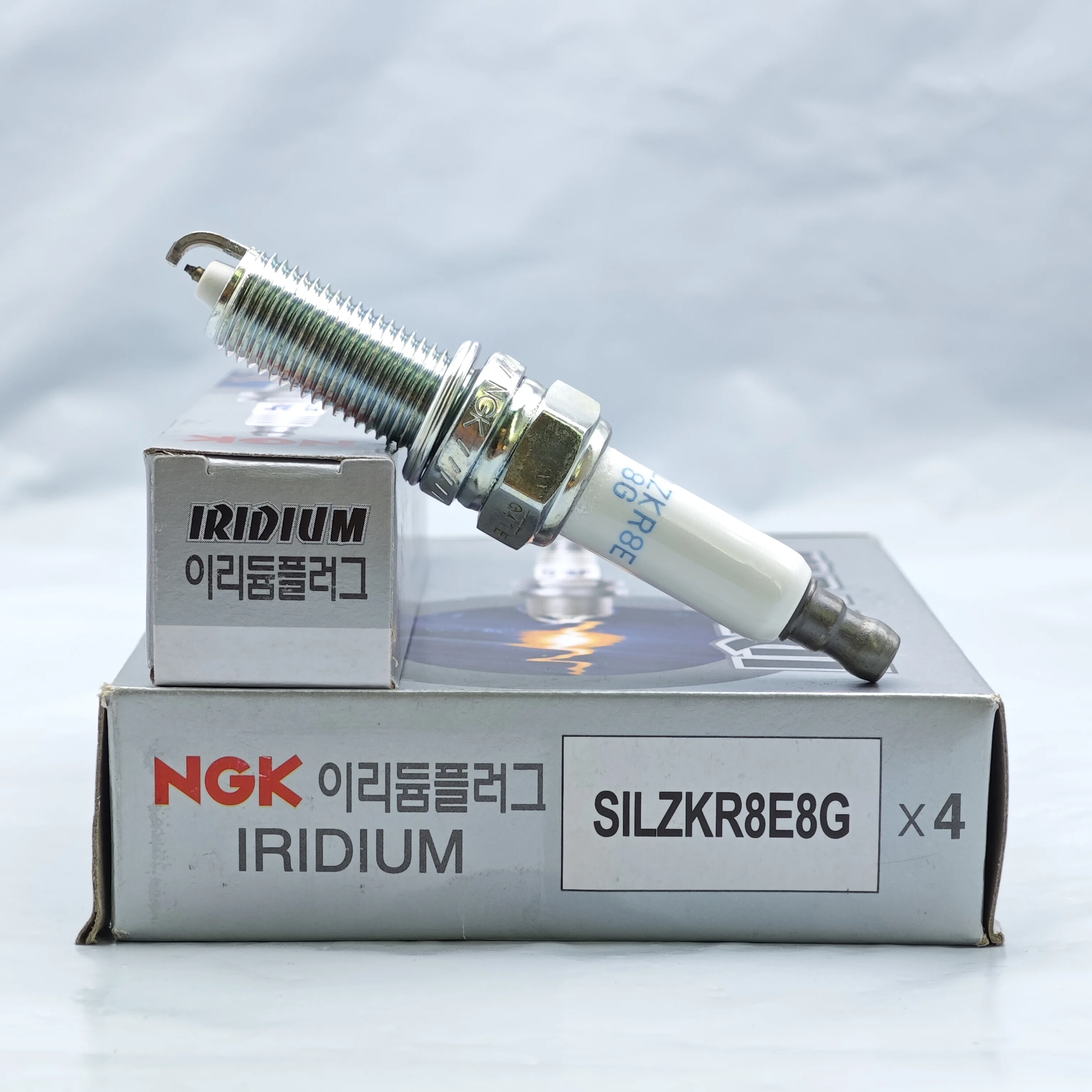 4pcs Original NGK Laser Iridium Spark Plug SILZKR8E8G 94595 Suitable For HYUNDAI KIA OEM 18849-08080