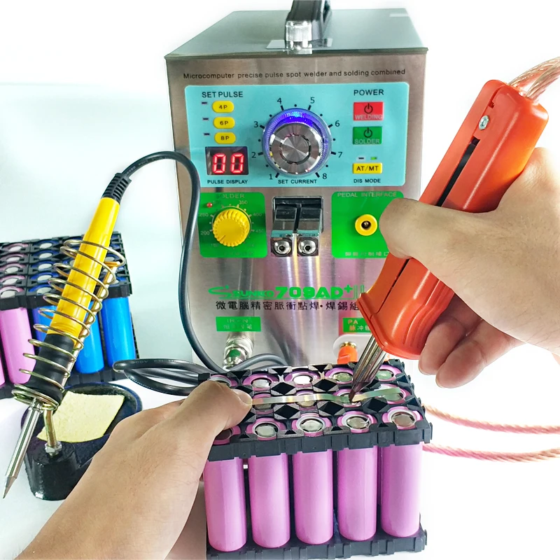 SUNKKO Spot Welder 709AD+ 3.2KW Automatic Pulse 18650 Battery Welding Machine With Spot Welding Pen 110V 220V Welder Equipment