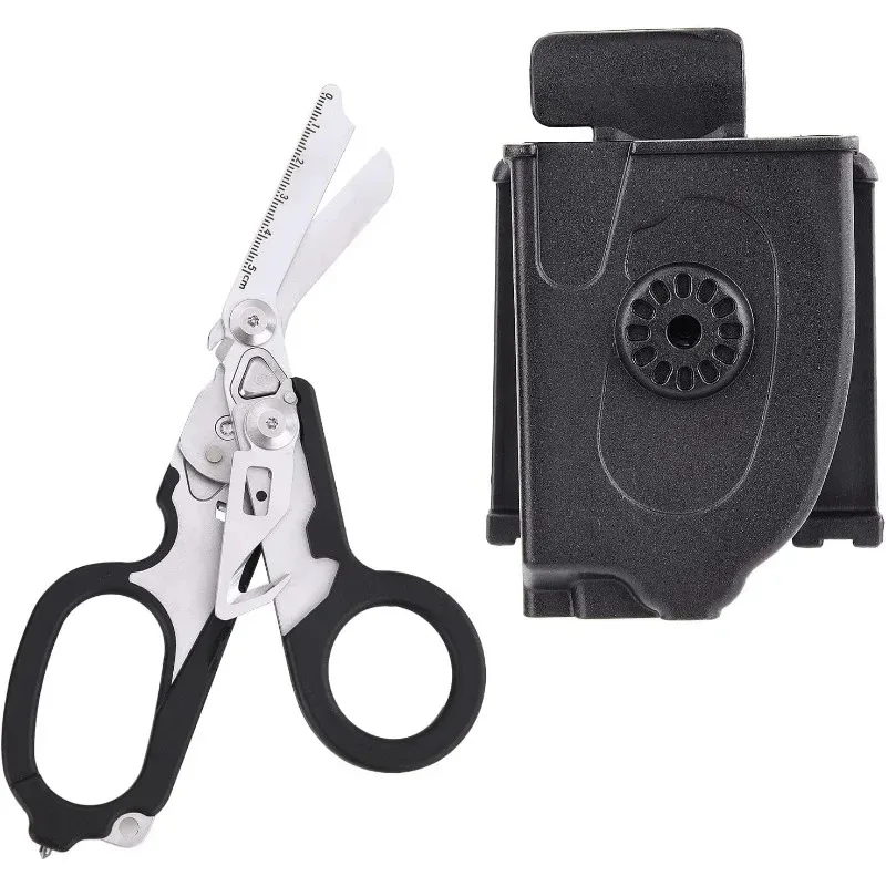Hot Selling Raptors First Aid Expert Folding Scissors Tactical Multifunction Scissor Outdoor Survival Tool Combination Gadget
