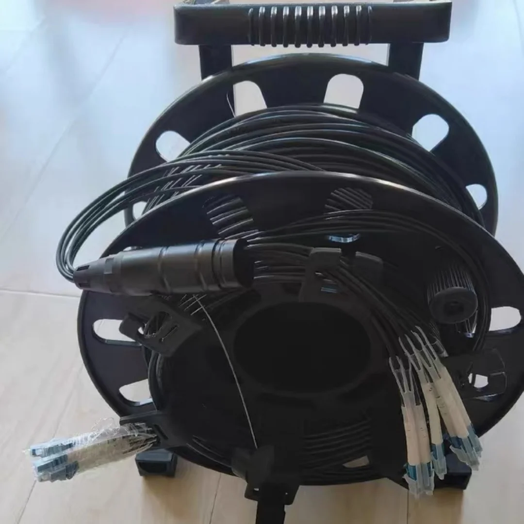 fiber Patch cord 6C TPU LC-LC Armored 100m120m150m200m with PCD310 drum 6 cores SM LSZH 5mm waterproof singlemode outdoor CPRI