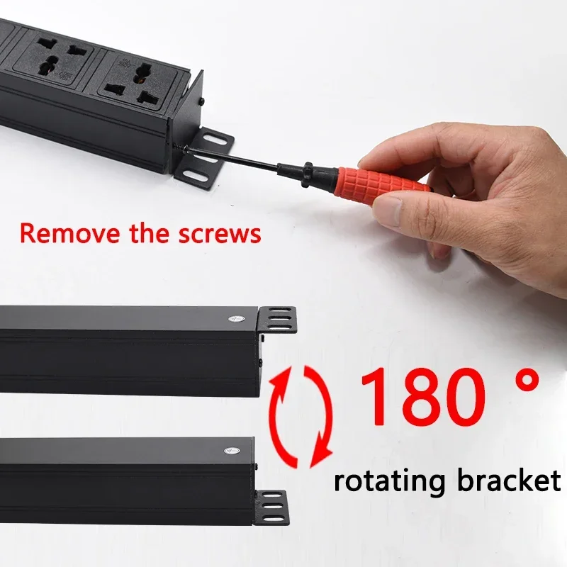 Cabinet rack PDU power strip distribution unit digital voltage measuring instrument 2-6 wireless Universal hole sockets