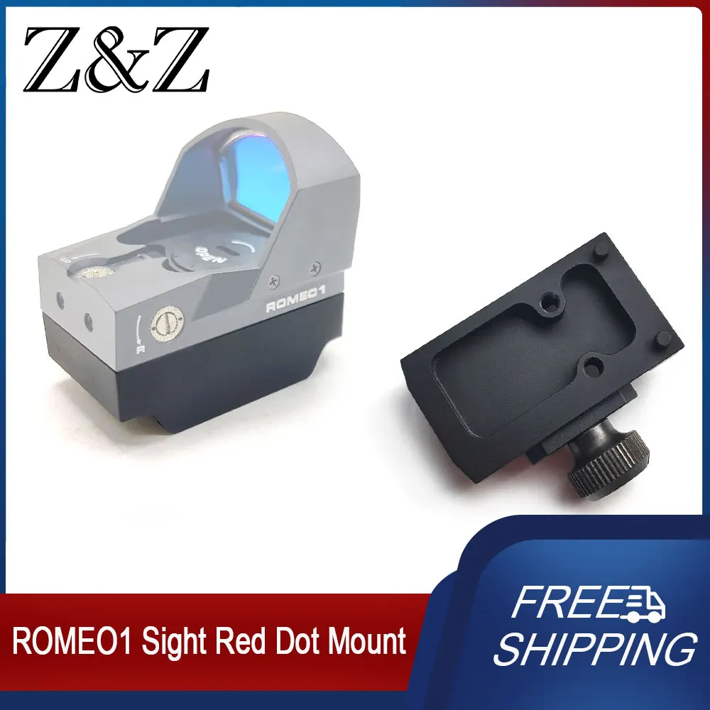 Tactical Romeo 1 Red Dot Sight Mount Adapter Plate Weapon ROMEO1 Scope Optics Mounting Base Metal