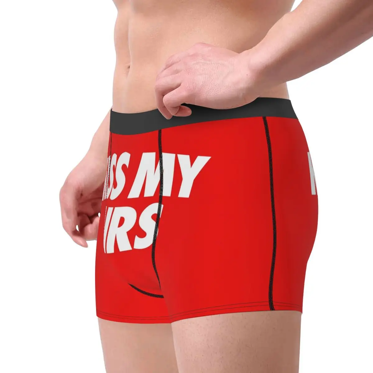 Boxer Underpants Shorts Kiss My Airs 50x80 Panties Men's Breathable Underwear for Homme Man Boyfriend Gifts