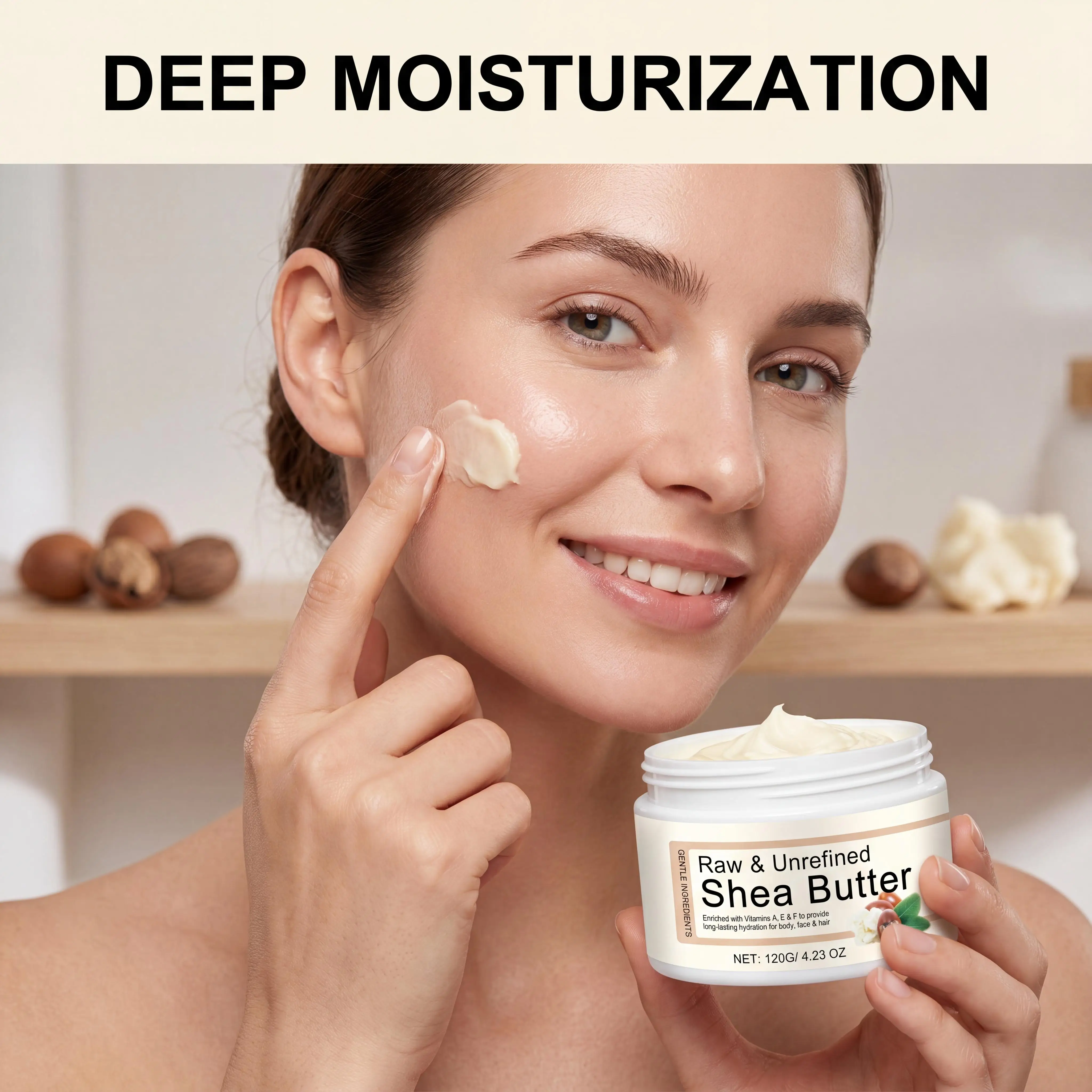 Hair Care Organic - Doğal Organik Shea Yağı Kremi Derinlemesine