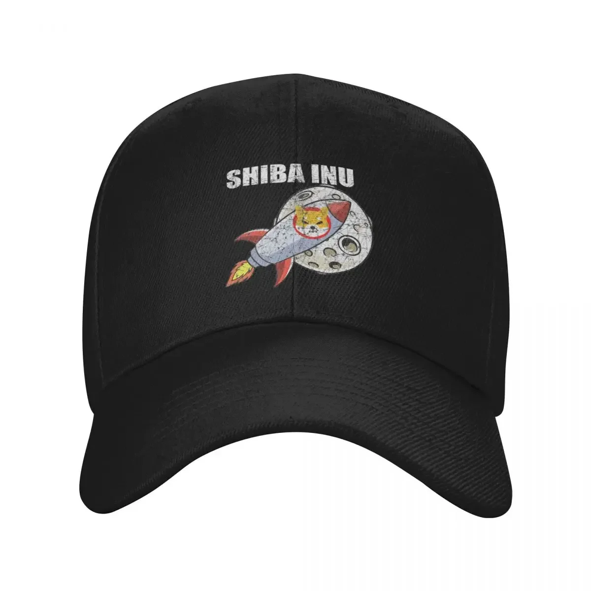 

Shiba inu to the moon Baseball Cap Sunscreen Rugby cute Caps Male Women's