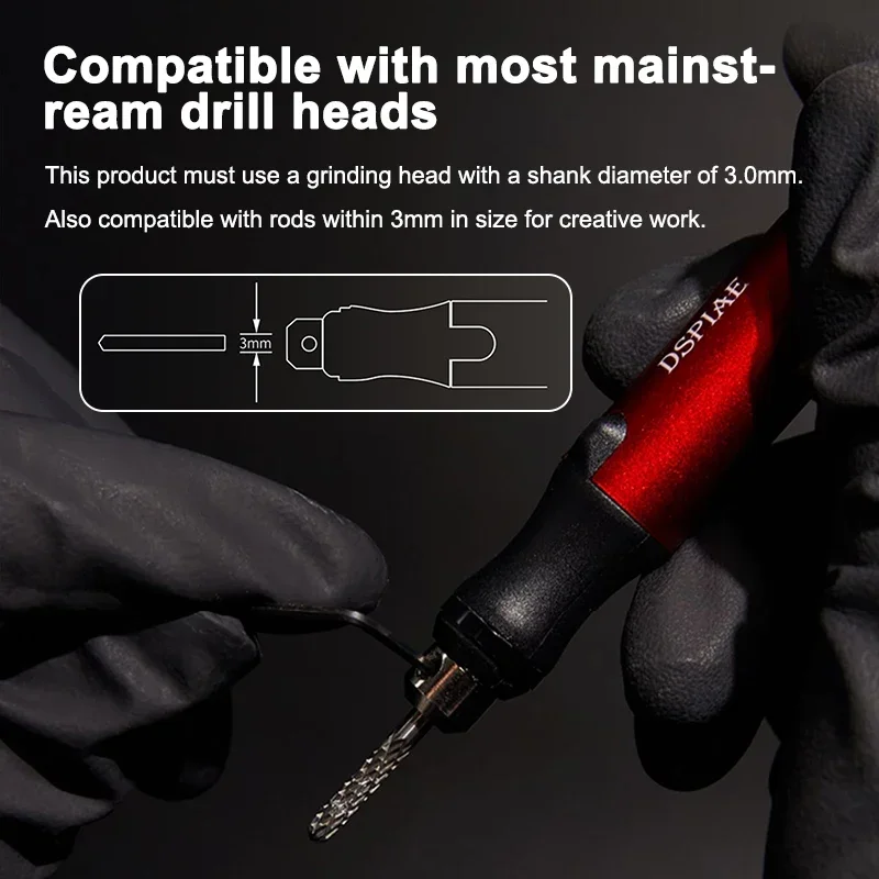 DSPIAE ES-P Electric Sharpening Sander Pen Power Tool Pen Type Mini Sander Sharpening Machine Type-C Modeling Tools