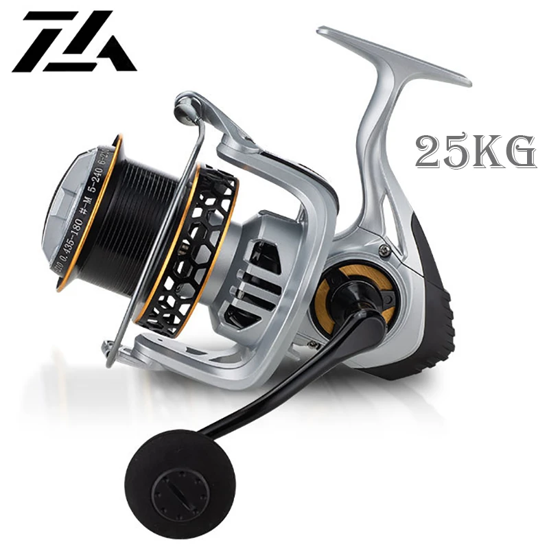 High Quality,Max Drag 25KG, Alloy Spool,Saltwater Fishing Reel,5.2:1 High Speed,Spinning Reel,Casting Reel,2000-12000,New