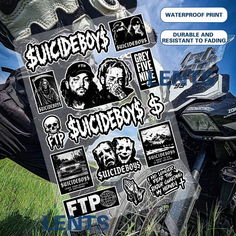 Suicide-s-boys Anime Stickers Set Waterproof Vinyl Decals For Laptop Phone Case Helmet Motorcycle Skateboard Car Luggage