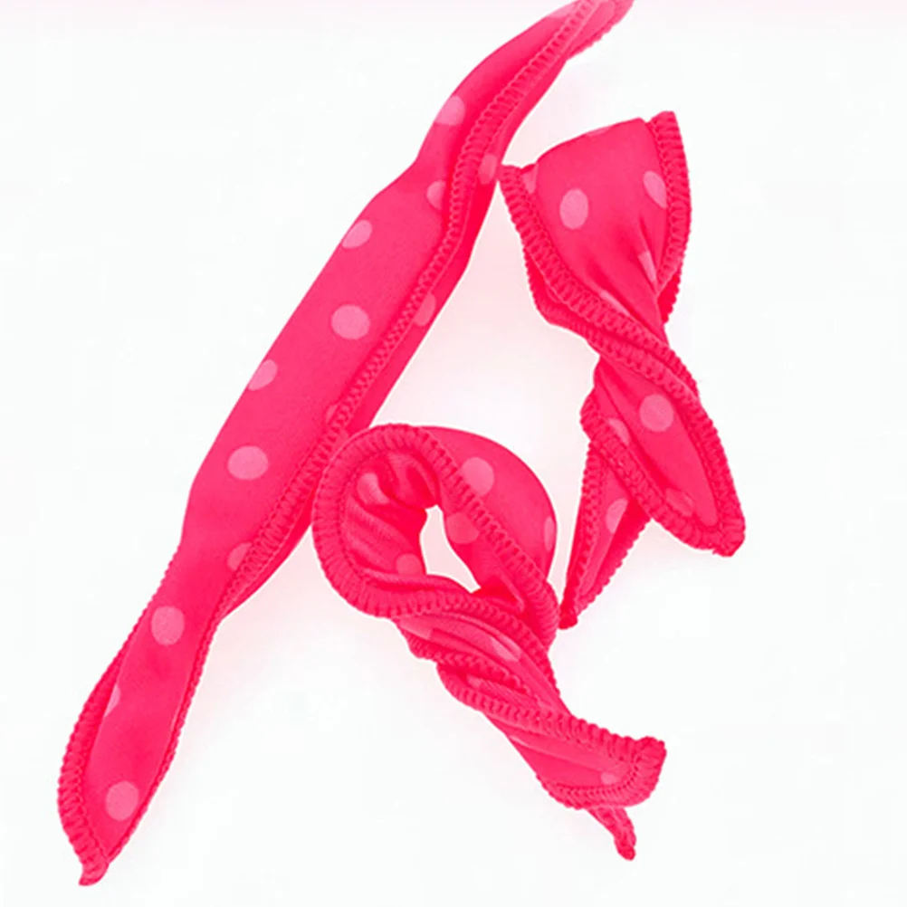 

6pcs Polka Dot Hair Rollers Reusable Eco-Friendly Sponge Curlers For Natural Wavy Hairstyles Diy Styling Tool Women Girls Kids