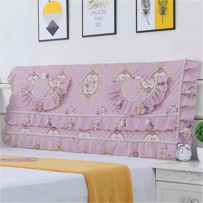 JaneYU Chống Bụi Bao 1.5M 1.8M 2.0M Giường Đơn Giản Cotton Kẹp Loại Bỏ Và Giặt Túi Mềm châu Âu Chắc Chắn Đầu Bao