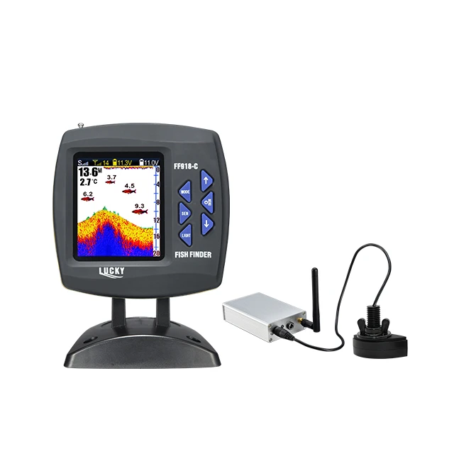 

Lucky Bait Boat Fishing Sonar FF918CS-WL 3.5inch Colored Dot-Matrix Display With Wireless Long-distance