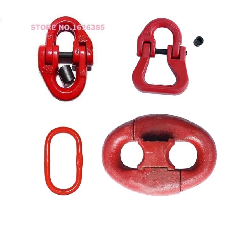 2--4.7Ton G80 master link industrial grade lifting rigging hardware forged alloy steel chain link connector hoist crane winch
