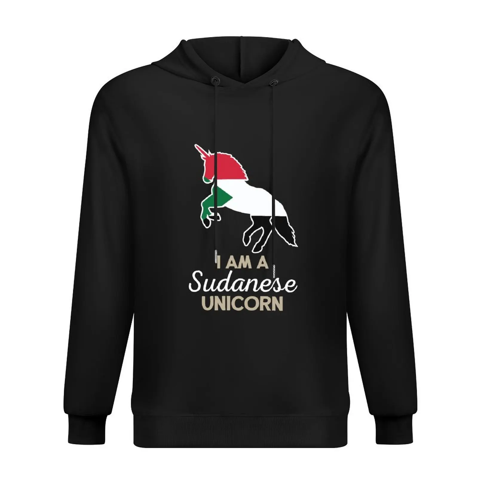 

Sudan Flag Sudanese Unicorn Hoodie japanese style men's clothing clothes for men autumn new products tracksuit men
