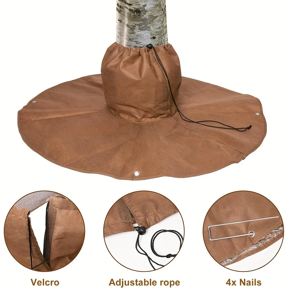 Winter Plant Protection Cover Bubble Wrap Cover With Ground Anchors Plant Root Frost Protection Cover Tree Root Insulation Bag