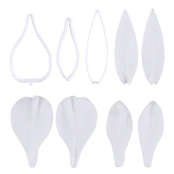 6pcs Alstroemeria Aurantiaca Flower Mold Set Fondant Cake Decoration Tools Kitchen Baking Tools Accessories