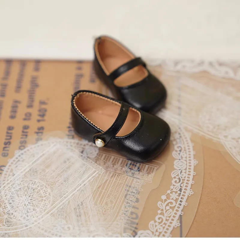 BJD doll shoes suitable for 1/6 size square head pearl flats single shoe doll accessories