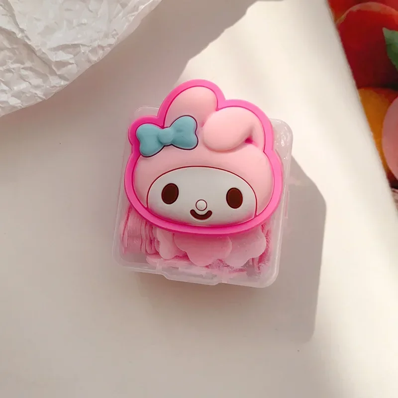 Cartoon Anime Kawaii Sanrio Hello Kitty jednorazowe tabletki do mycia rąk moja melodia Kuromi Cinnamoroll podróżne przenośne pudełko na mydło