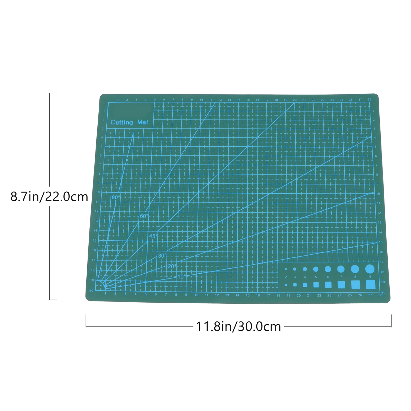 A4 Green Cutting Mat Self Healing Non-Slip Pvc Durable For Scrapbooking Quilting Sewing Crafts Projects Handicraft Tool