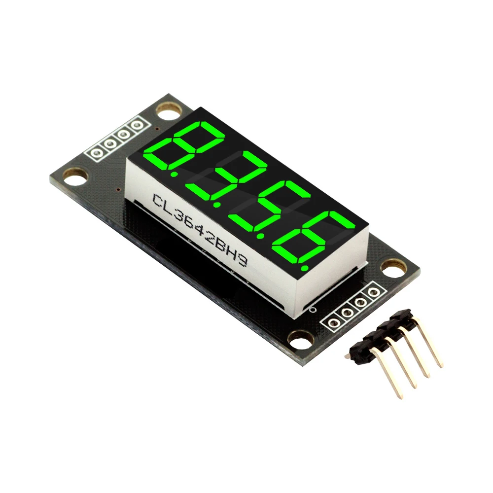 TM1637 LED Display Module 4 Digit 7 Segment 0.36 inch Time Clock Indicator Tube Module Red Blue Green Yellow White for Arduino