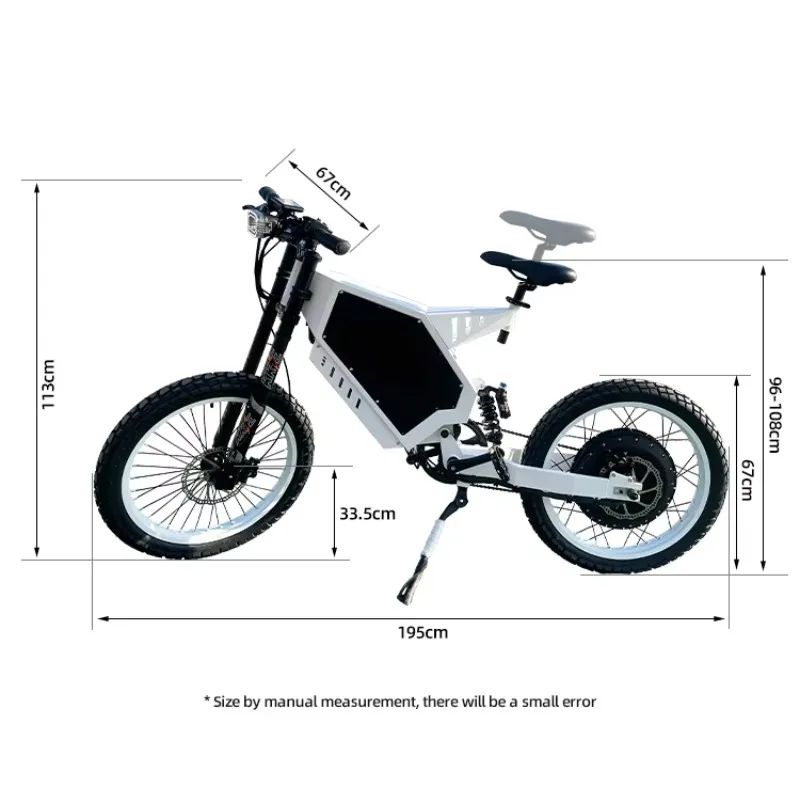 Modificação entrega rápida bicicleta elétrica pneu gordo 2000w motocicleta ebike