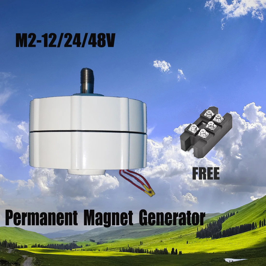 8000W Wind Turbine Generator 12V 24V 300 Rpm AC DC Power Magnetic Dynamo Water Turbine Hydro Alternator Free Energy Windmill