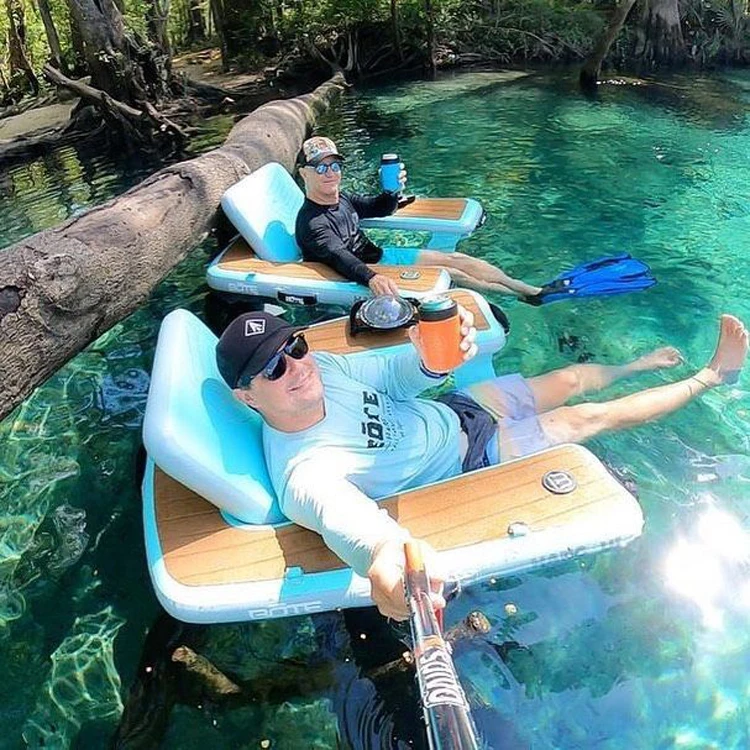 حوض قابل للنفخ لمتعة الصيف كرسي عائم قابل للنفخ كرسي هوائي لحمام السباحة/البحيرة/البحر