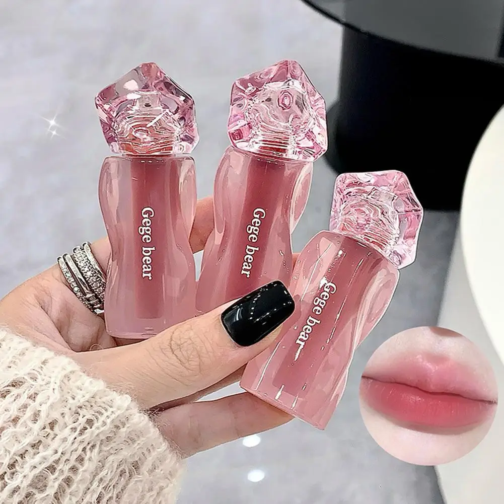 Gege Bear Pink Cream Mist Lip Mud Matte Velvet Lip Cream Liquid To Lipstick Lip Peach Easy Nude Color Glaze Langlebiges Gl P3N9