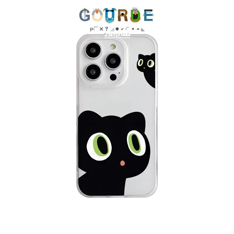 

Gourde Cute Cat Cartoon pattern Phone Case for Iphone 16 15 14 12 13 11 Pro Max IP 7 8 Plus Iphon X XS XR Xs Max