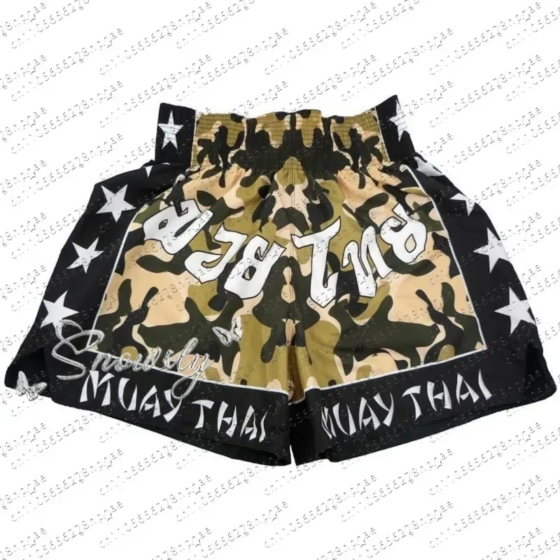 

Men's Boxing Shorts Kickboxing Short Muay Thai 2026Women Child Martial Arts Training Team Clothes Gym Grappling Cage Fight Pants