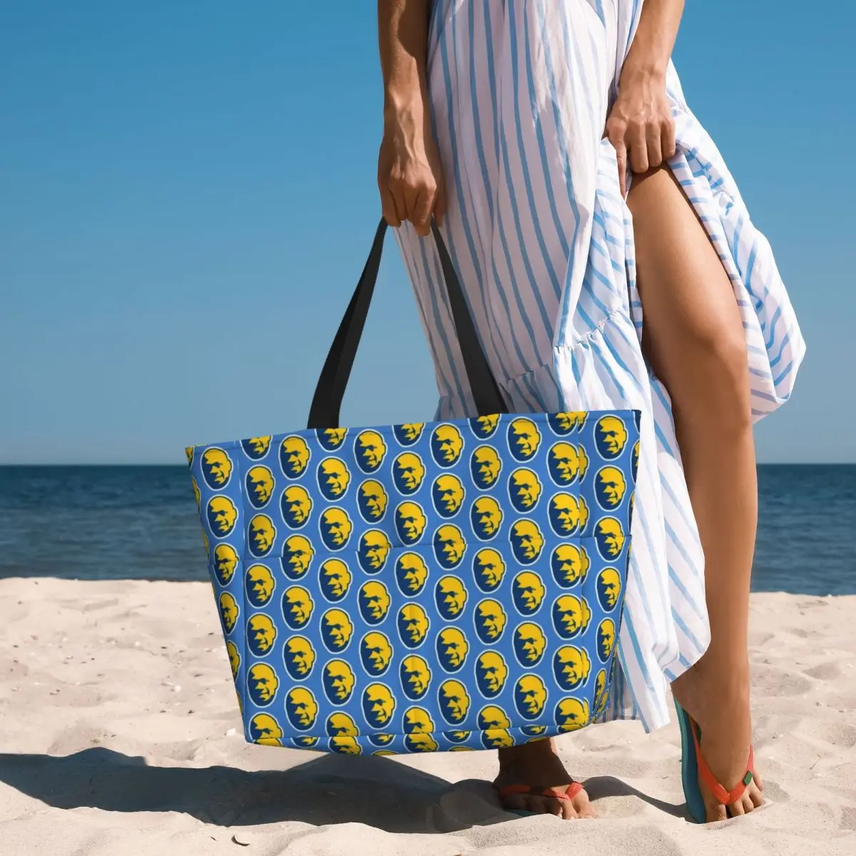 Asafa Powell Bolsa de praia de verão Bolsa de compras de grande capacidade Bolsa tote fashion para viagens