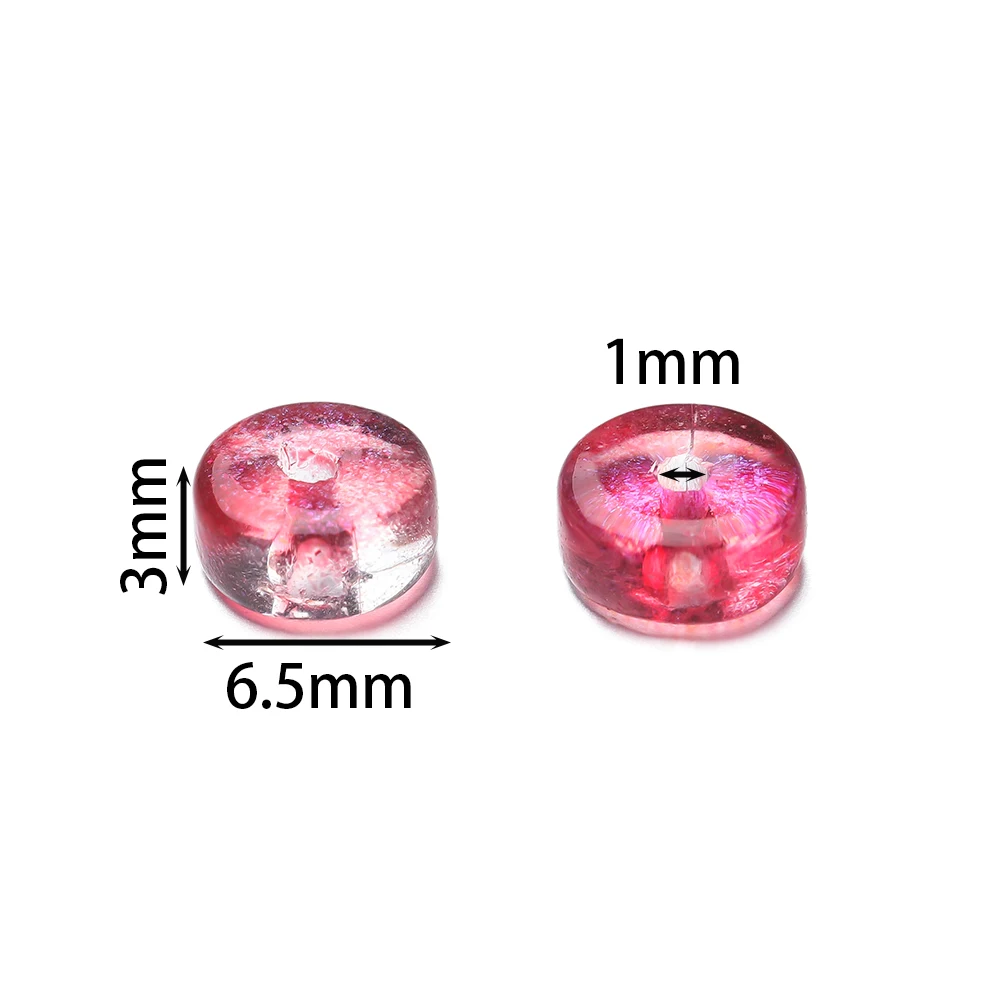 50pcs 3*6mm Colorful Glass Beads AB Color Beads Loose Spacer Beads Diy Bracelet Necklace Phone Chain Jewelry Making Supplies