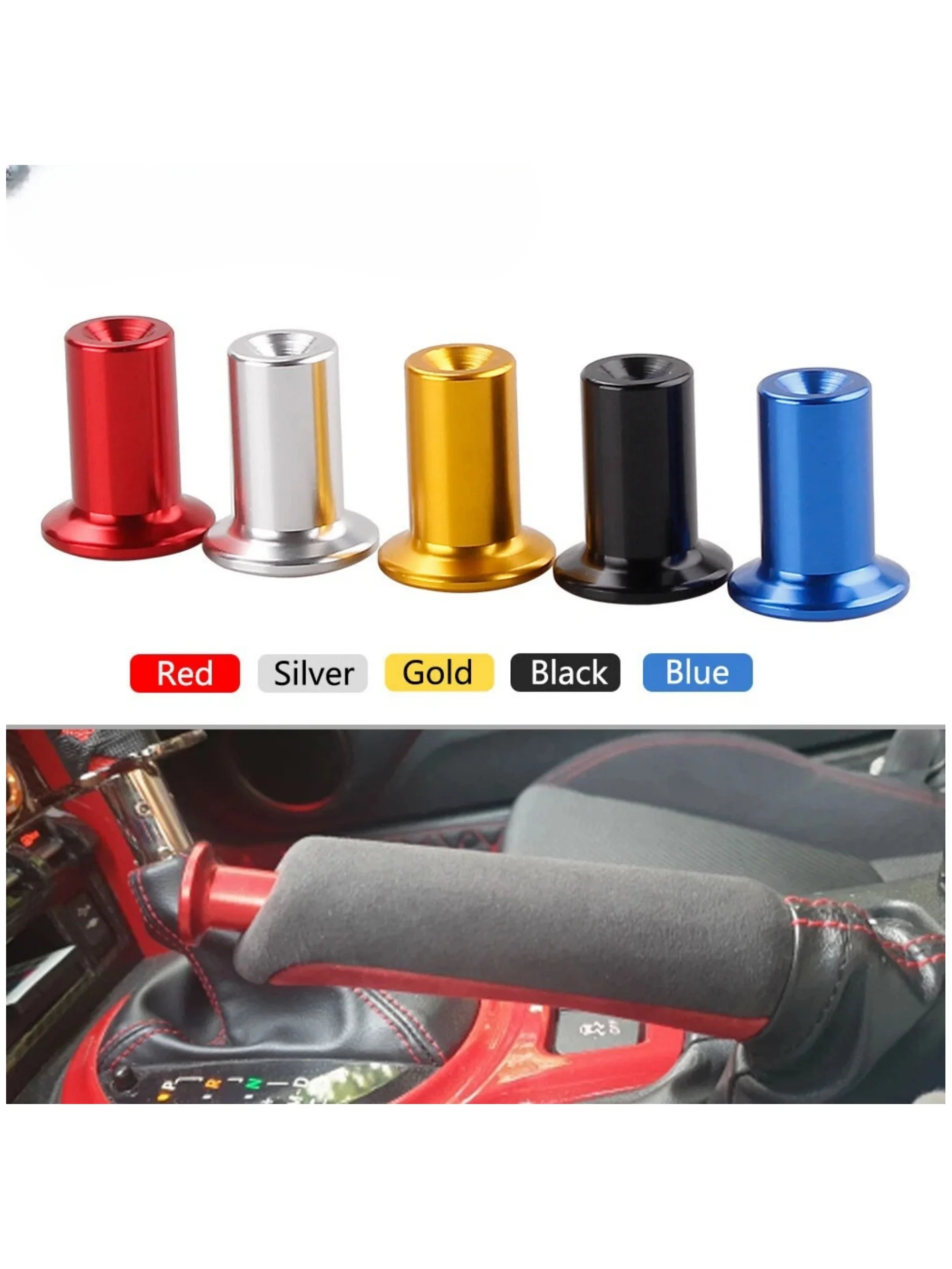 Couvercle de verrouillage de levier de bouton de rotation de dérive de frein de poignée de corbeau de voiture adapté pour Toyota GT86 Scion FRS Subaru BRZ PQY3643