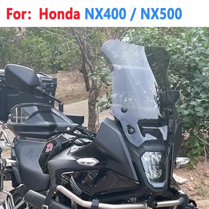 

For Honda NX400 NX 400 NX500 NX 500 2024 2025 Motorcycle Windshield Wind Deflectors WindScreen Viser Visor Gray