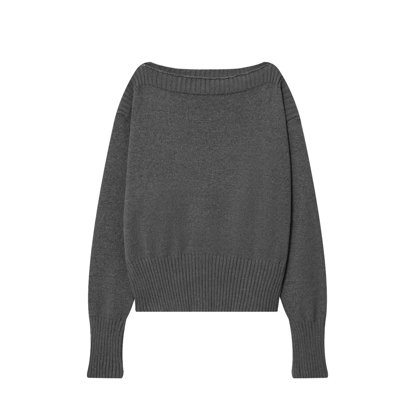 

Women's New Knit Top Sexy Off-Shoulder Soft and Supple Texture Women's Fitted Cropped Strapless Knit Top