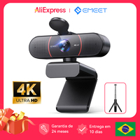 Webcam 4K Web Camera With Tripod EMEET USB Computer Autofocus Streaming Camera with Microphones for Zoom/Teams/OBS/PC/Mac/Laptop
