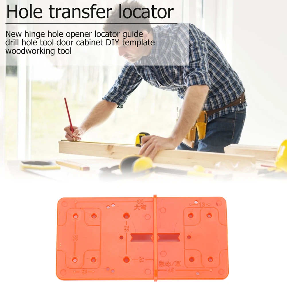 

35/40mm Hinge Hole Drilling Guide Hinges Installation Jig Door Cabinet Hinge Hole Locator Practical Woodworking Tool Brand New