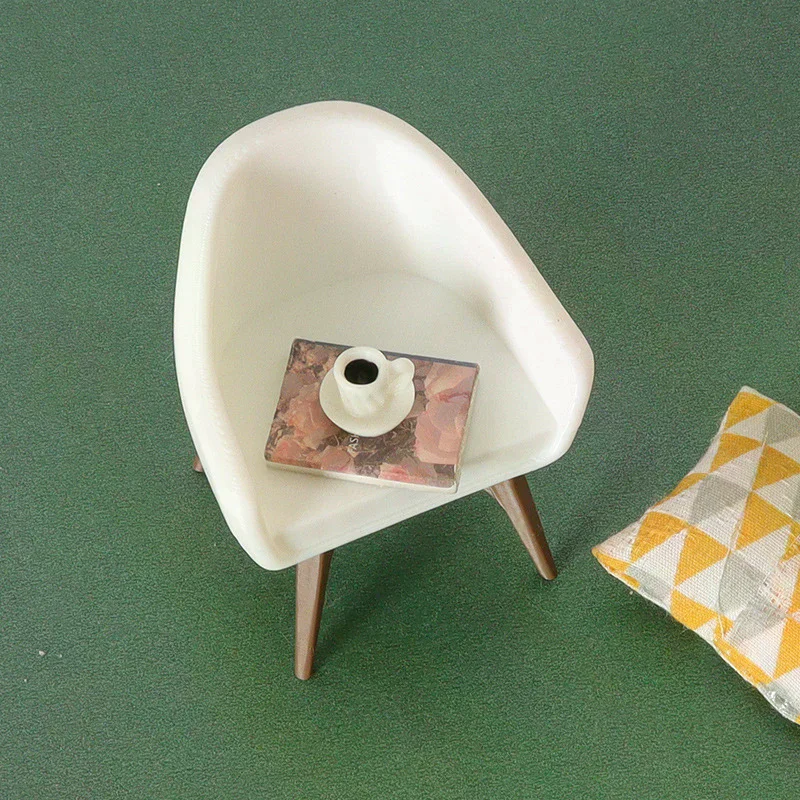 1/12 دمية كرسي صغير نموذج دمية أثاث غرفة المعيشة الديكور دمى منزل المشهد الصغير البناء الدعائم #2