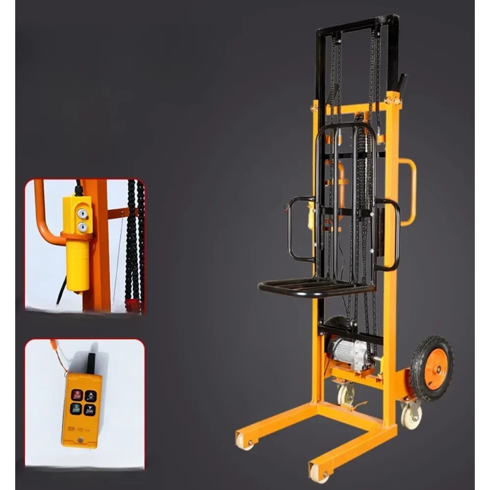 Electric stacker simple forklift small lift handling loading and unloading lift