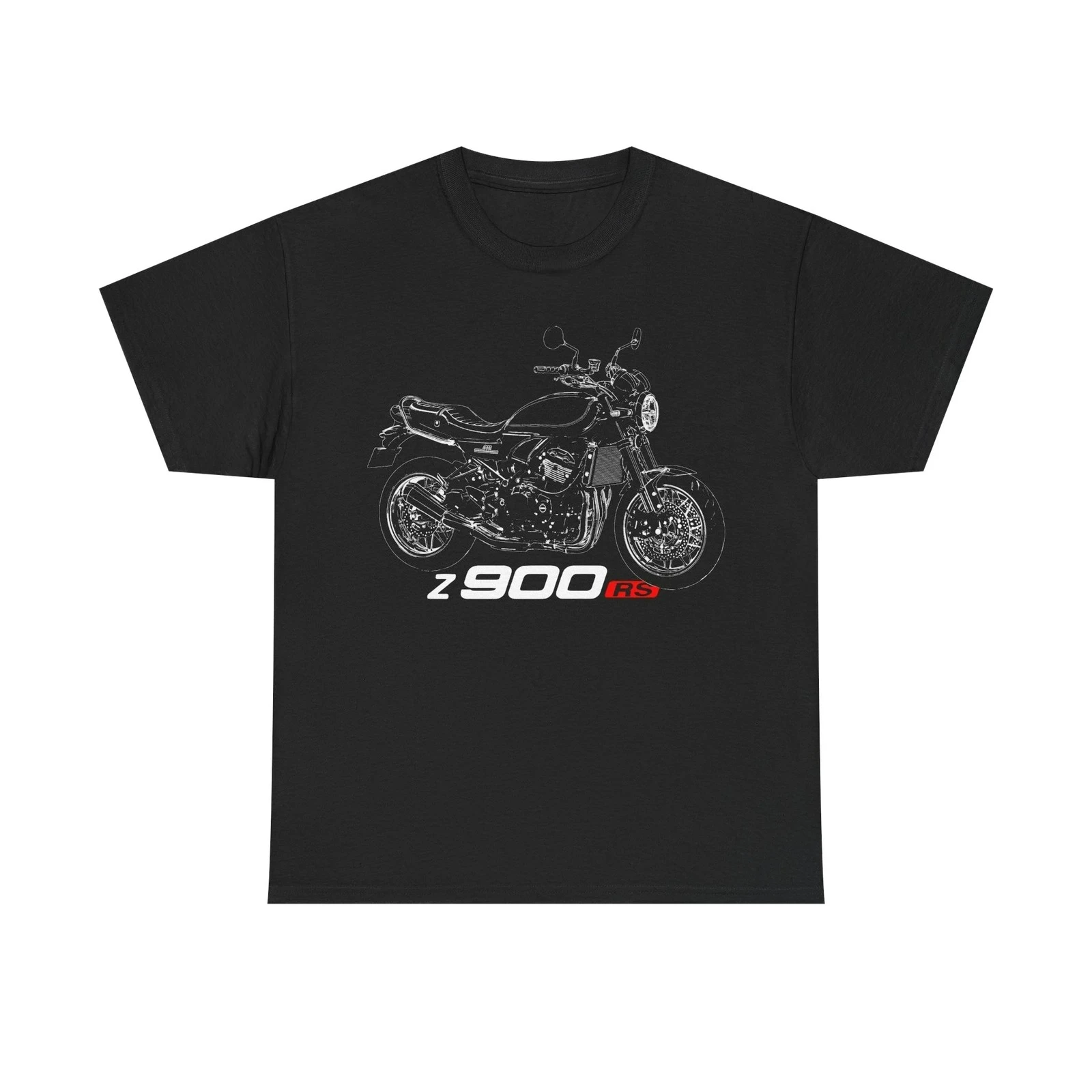 

Японская мотоциклетная футболка Z900 RS, 100% хлопок, с круглым вырезом и коротким рукавом, летняя повседневная мужская футболка, уличная одежда