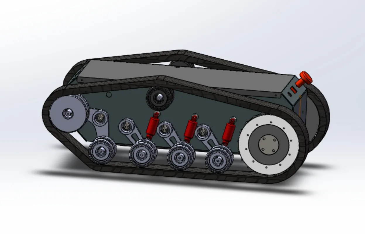 【Best-selling】Heavy  Electric Track Tank Vehicle With Remote Control for Industrial Transport of 1000kg 2000kg 3 Ton Loading