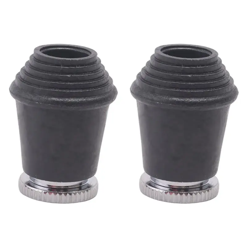 ABME 2 Packs Bass Drum Spur Feet, Bass Drum Legs Threaded Rubber Foot With Lock Nuts For Bass Drum