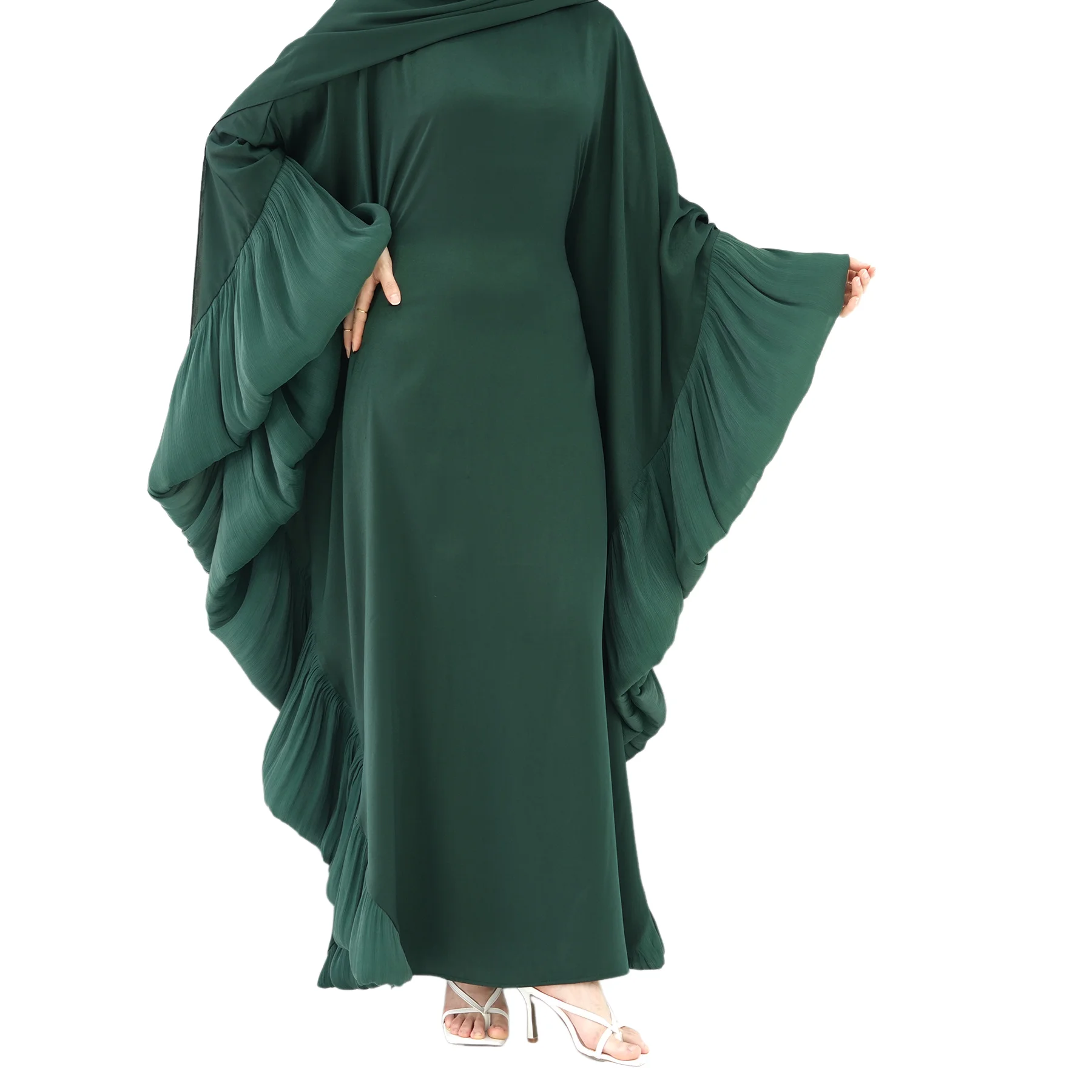 

Dubai Batwing Butterfly Sleeve Khimar Abaya Muslim Maxi Dress Kaftan Abayas for Women Kebaya Caftan Robe Turkey Islamic Vestidos