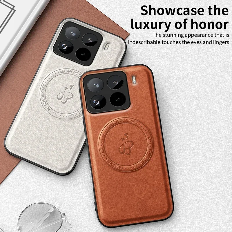Luxury PU Leather Stand Phone Case For Xiaomi Mi 17T Pro 15T Pro Magnetic Cover For Magsafe Shockproof Full Camera Shell - view 4