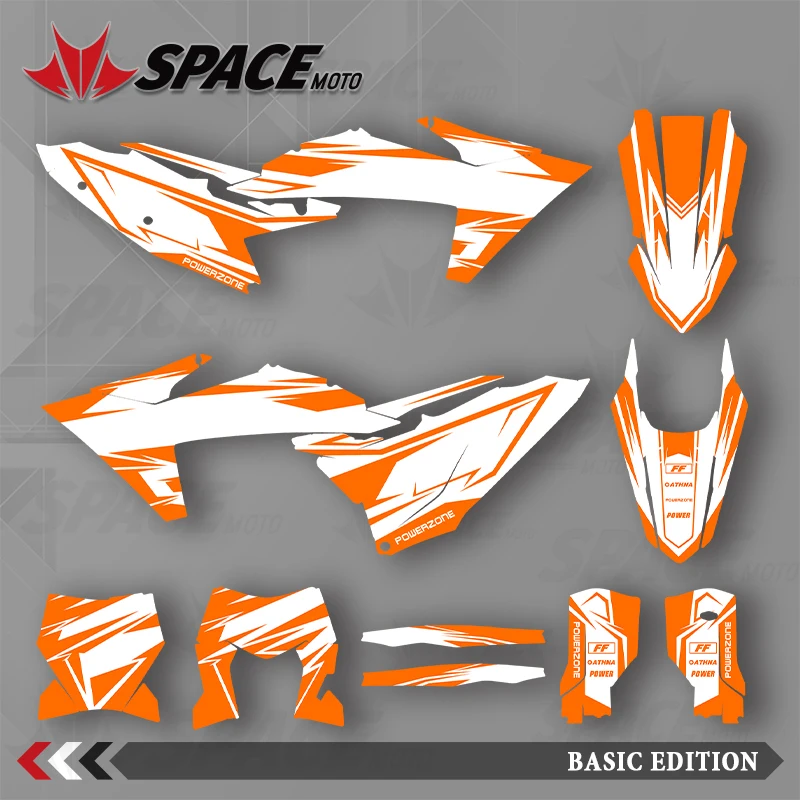 

SPACE MOTO для KTM 23-25SXF 24-26EXC графический фон наклейки наклейки мотоцикл