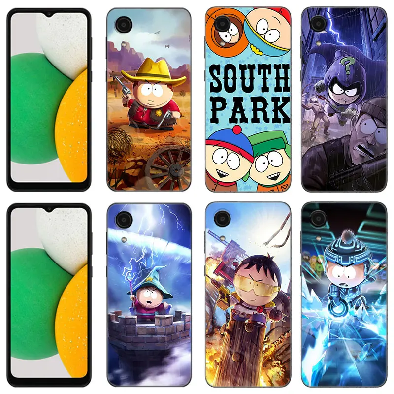 Funny South Park Black Silicone Phone Case For Samsung Galaxy A01 A03 Core A04 E A02 A05 A10 A20 A21 A30 A50 S A6 A8 + A7 2018