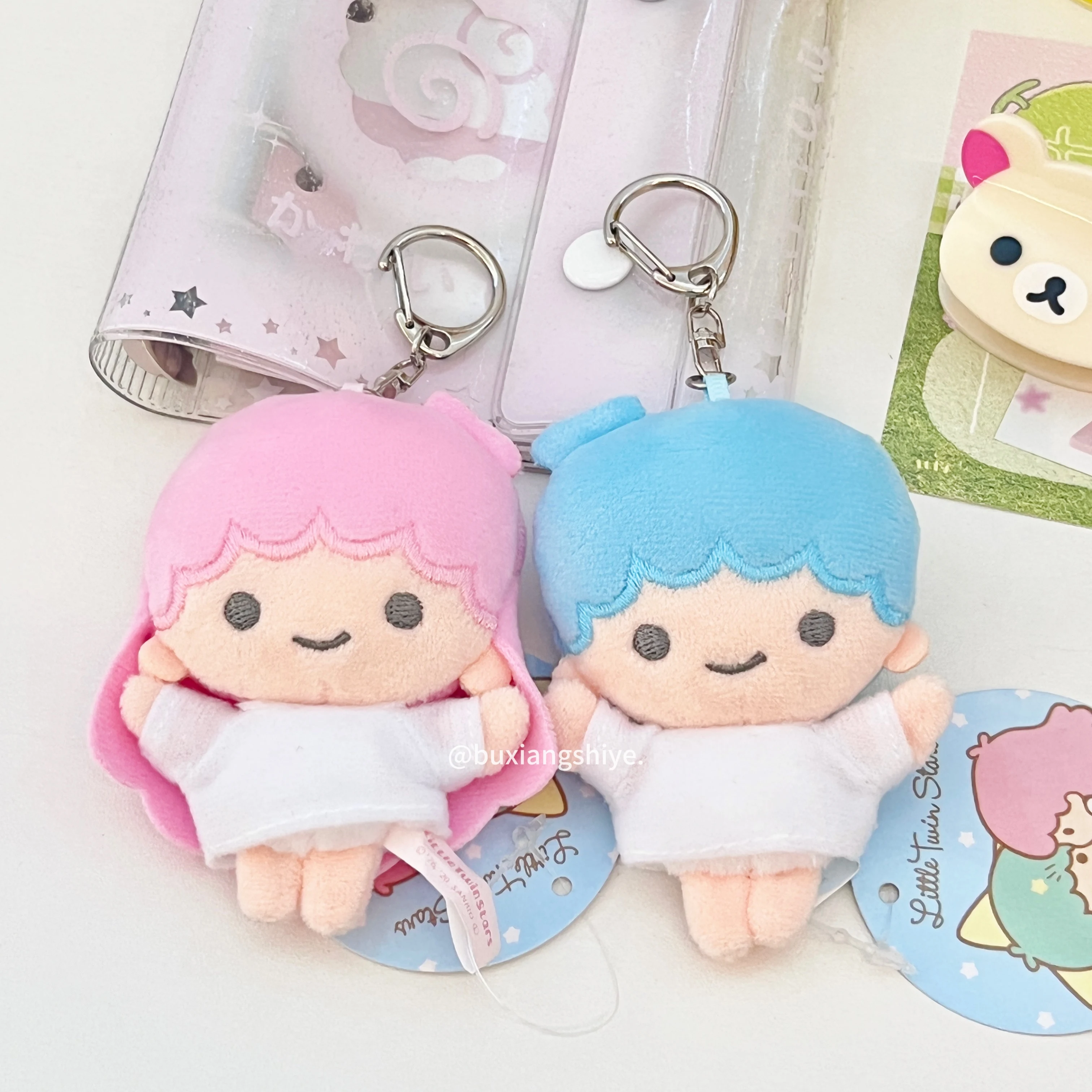 الأصلي التوأم ستار حقيبة قلادة اليابانية لطيف أفخم قلادة الطعم القديم لطيف أفخم دمية حقيبة الحلي مفتاح سلسلة #2