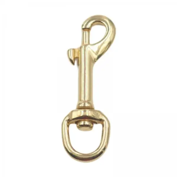 Snap Hook Brass Heavy Duty Swivel Keychain Lanyard Clasp Webbing Connector for Purse Straps and Pets