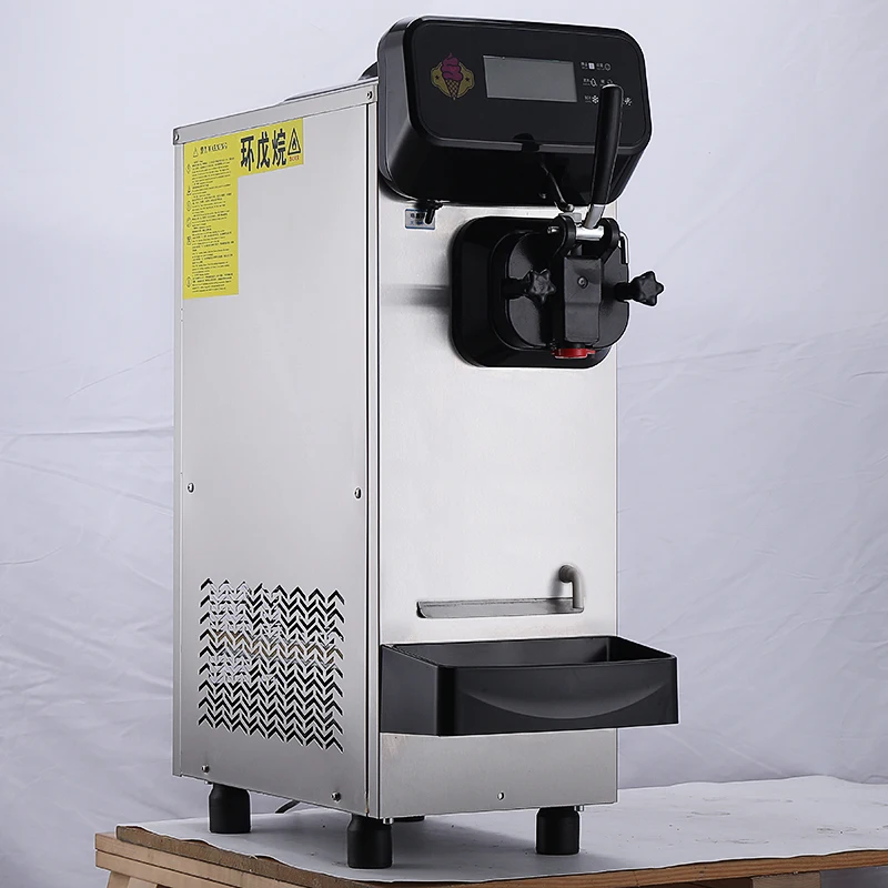 New Single-Head Commercial Small Desktop Automatic Ice Cream Machine Touch Screen High Productivity Mini Sundae