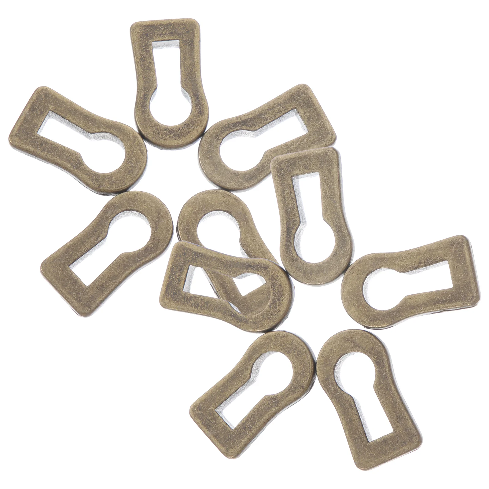 

10 Pcs Keyhole Covers For Furniture Doors Dresser Decor Decorate Frame Zinc Alloy